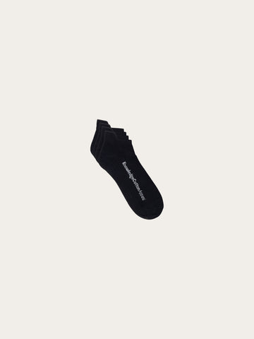 KnowledgeCotton Apparel - UNI 2-pack footie Socks 1300 Black Jet