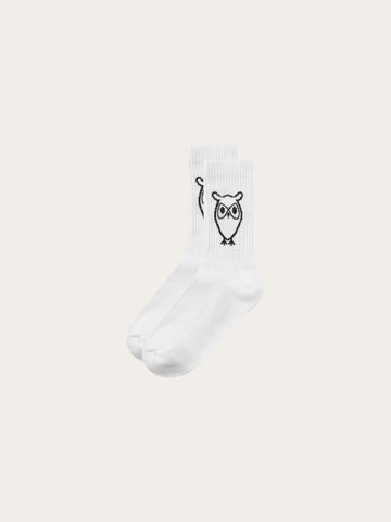 KnowledgeCotton Apparel - UNI 2-pack tennis sock Socks 1010 Bright White