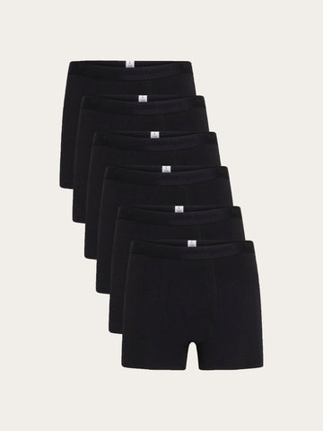KnowledgeCotton Apparel - MEN 6 pack underwear Underwears 1300 Black Jet