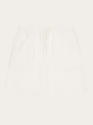 KnowledgeCotton Apparel - MEN Ash comfort waffle shorts Shorts 1387 Egret
