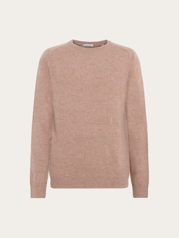 KnowledgeCotton Apparel - MEN Basic o-neck knit Knits 1336 Kelp melange