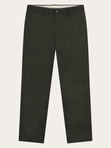 KnowledgeCotton Apparel - MEN Chuck regular canvas pants Pants 1090 Forest Night