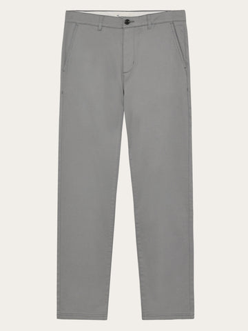 KnowledgeCotton Apparel - MEN Chuck regular canvas pants Pants 1493 Ultimate Grey