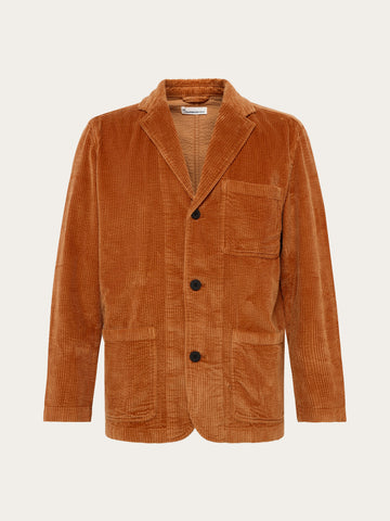 KnowledgeCotton Apparel - MEN Corduroy blazer Overshirts 1499 Lion