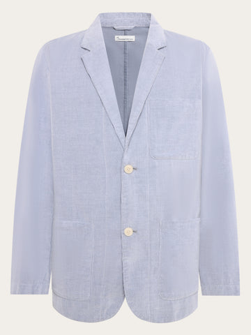 KnowledgeCotton Apparel - MEN Corduroy blazer Overshirts 1226 Vintage Indigo