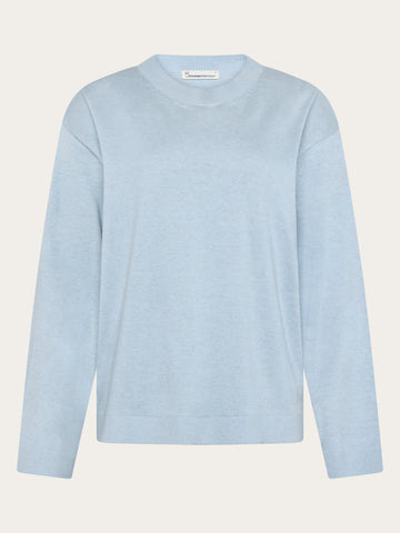 KnowledgeCotton Apparel - WMN Cotton-blend sweater Knits 1009 Skyway