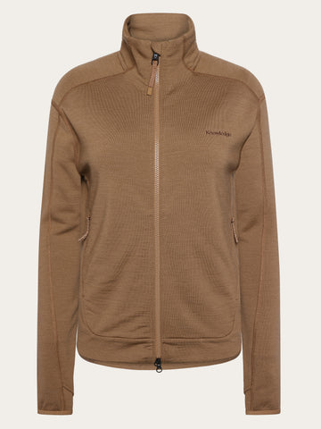 KnowledgeCotton Apparel - WMN Dynamic wool fleece full zip Fleeces 1019 Tuffet