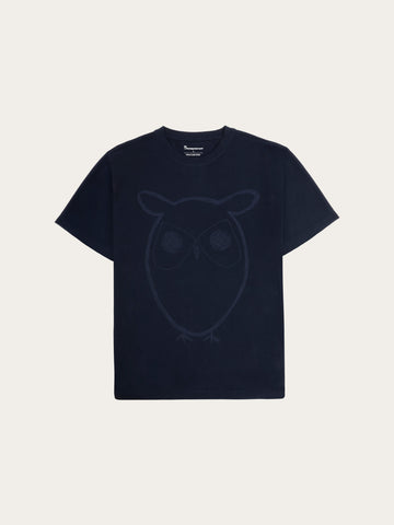 KnowledgeCotton Apparel - MEN Front print t-shirt T-shirts 1412 Night Sky