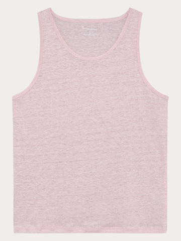 KnowledgeCotton Apparel - WMN Linen tank top T-shirts 1494 Pale Lilac