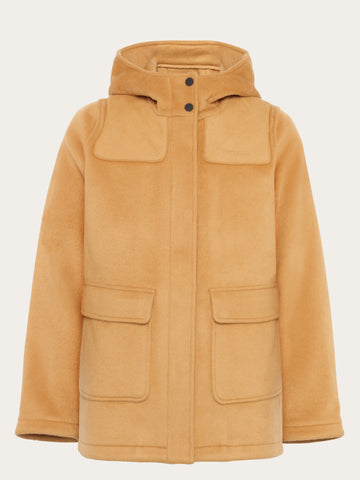 KnowledgeCotton Apparel - WMN Merino Wool Duffel Jacket - GRS Jackets 1484 Apple Cinnamon