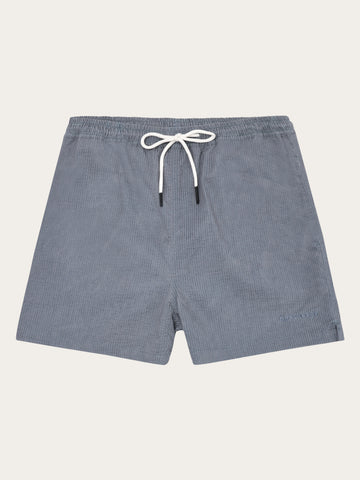 KnowledgeCotton Apparel - MEN Mid-thigh seersucker swimshorts Swimshorts 1412 Night Sky