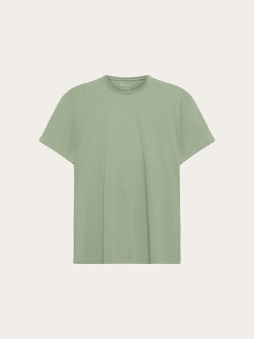 KnowledgeCotton Apparel - MEN Regular fit Basic tee T-shirts 1396 Lily Pad