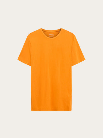 KnowledgeCotton Apparel - MEN Regular fit Basic tee T-shirts 1502 Golden Oak