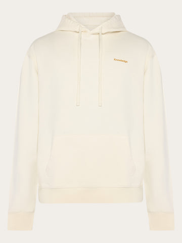 KnowledgeCotton Apparel - MEN Relaxed printed hoodie Sweats 5004 White Multi