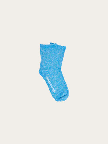 KnowledgeCotton Apparel - WMN Single pack Glitter socks Socks 1357 Campanula