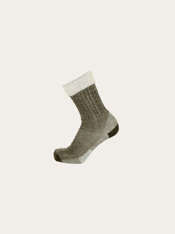 KnowledgeCotton Apparel - UNI Single pack low terry wool sock Socks 1090 Forest Night