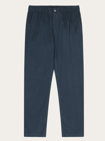 KnowledgeCotton Apparel - MEN Tim tapered chino pants Pants 1001 Total Eclipse