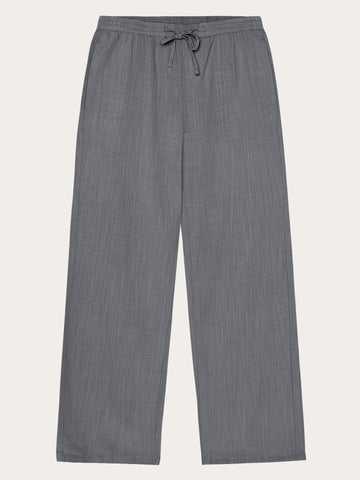KnowledgeCotton Apparel - MEN Tim tapered linen blend pants Pants 1493 Ultimate Grey