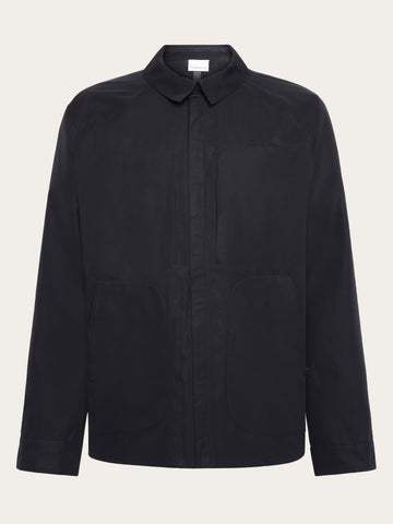 KnowledgeCotton Apparel - MEN Vent canvas 200 jacket Jackets 1300 Black Jet
