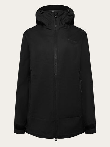 KnowledgeCotton Apparel - WMN Vent canvas 200 shell jacket Jackets 1300 Black Jet
