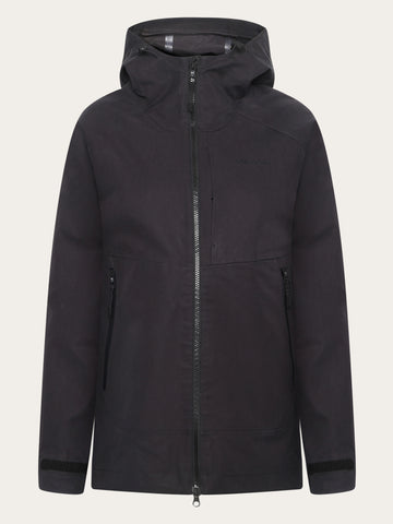 KnowledgeCotton Apparel - WMN Vent canvas 270 shell jacket Jackets 1300 Black Jet