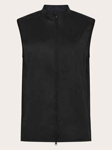 KnowledgeCotton Apparel - WMN Vent ripstop 90 vest Vests 1300 Black Jet